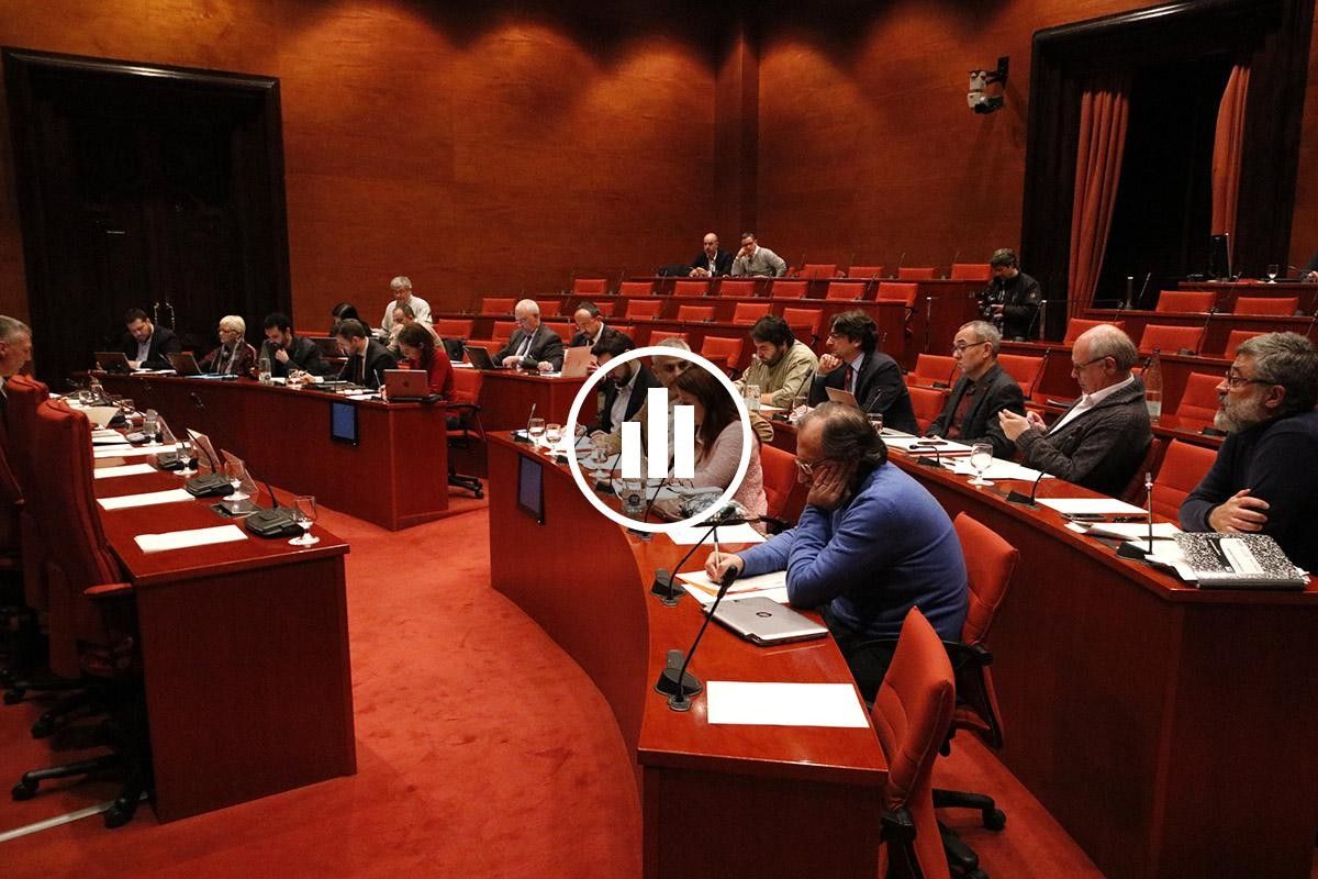 Imatge de la comissió d'afers institucionals, durant la legislatura passada.