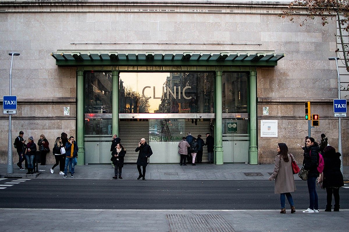 Hospital Clínic de Barcelona en una imatge d'arxiu 