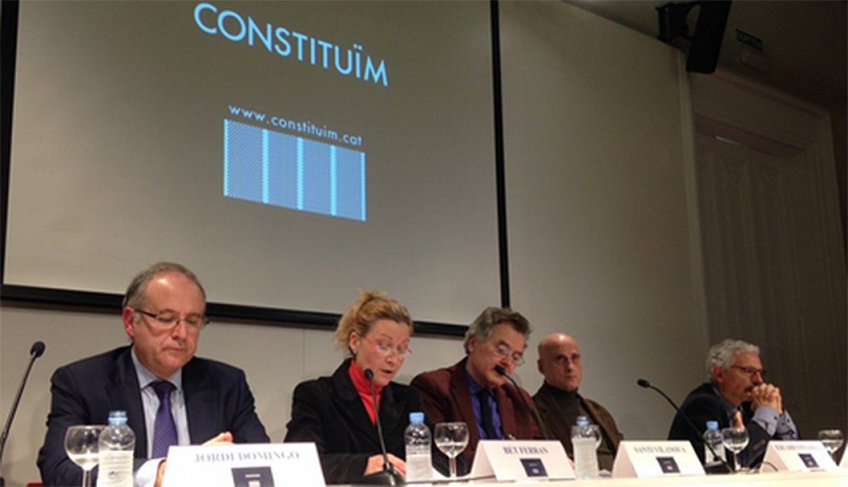 Acte de presentació de Constituïm del projecte de Constitució catalana 