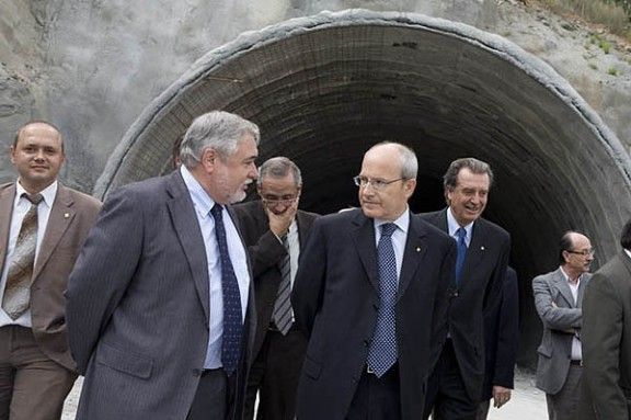 José Montilla visita el desdoblament de la C-17 a Montesquiu