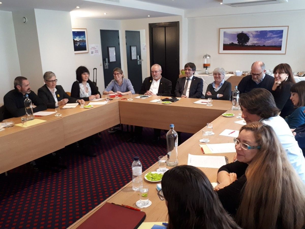 Reunió de grup parlamentari de Junts per Catalunya