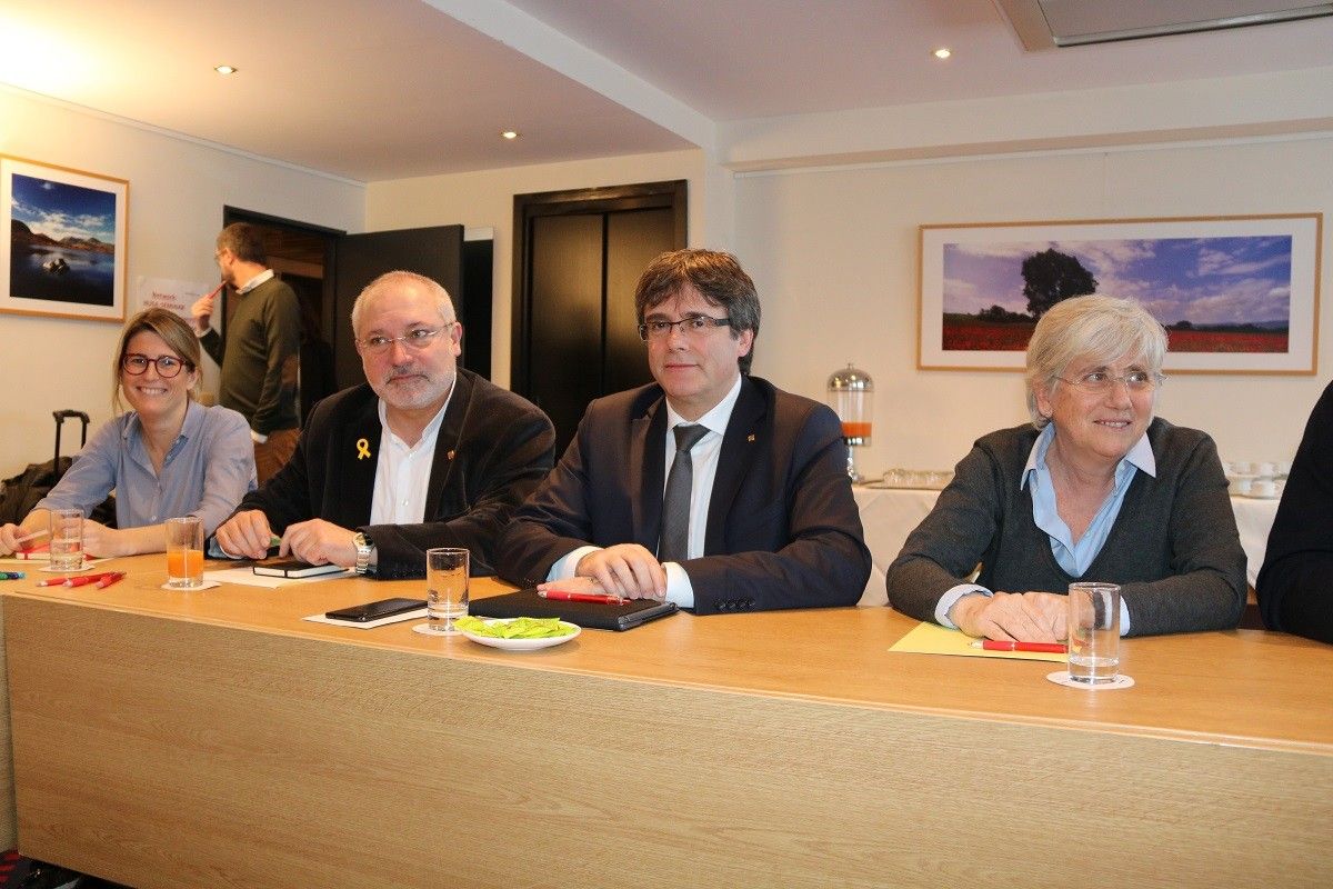 Reunió del grup parlamentari de Junts per Catalunya