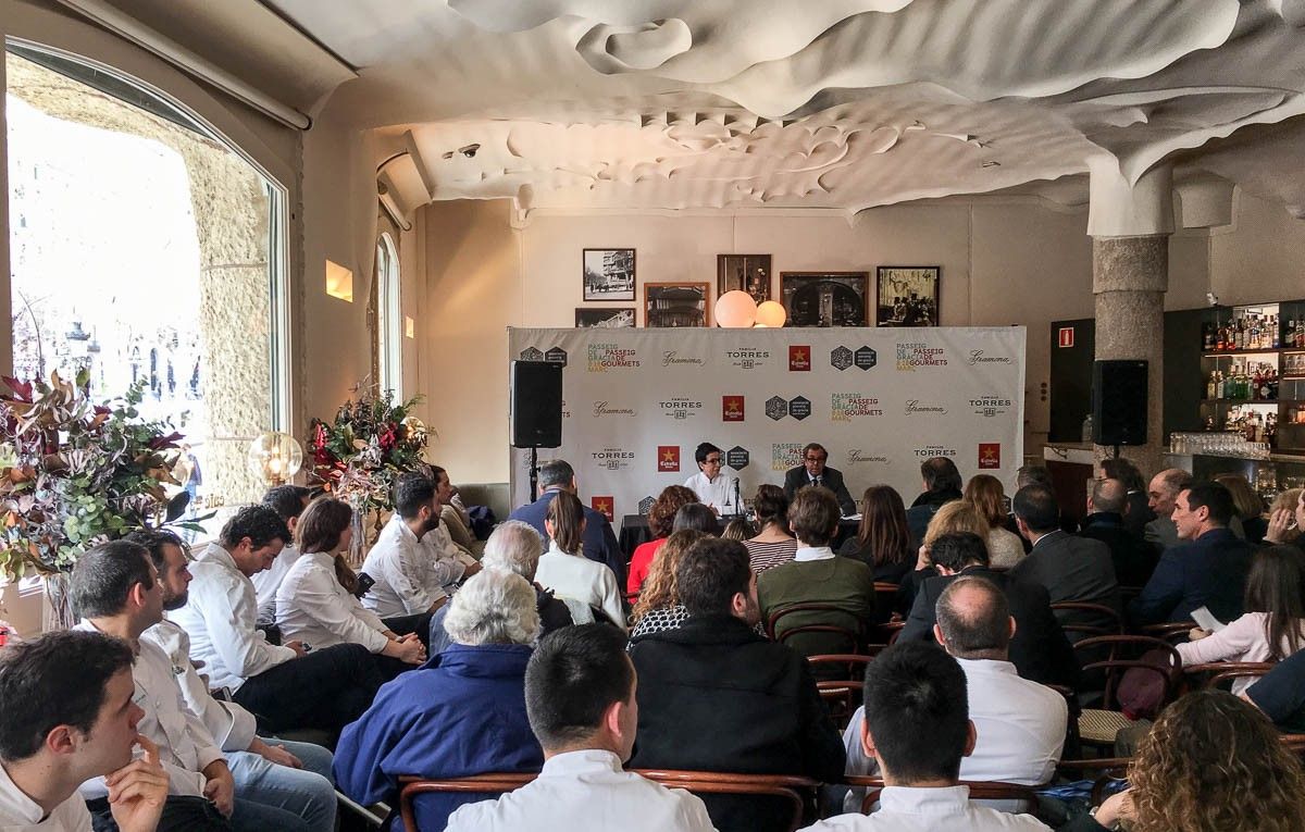 Presentació del primer festival gastronòmic del Passeig de Gràcia, amb Carme Ruscalleda