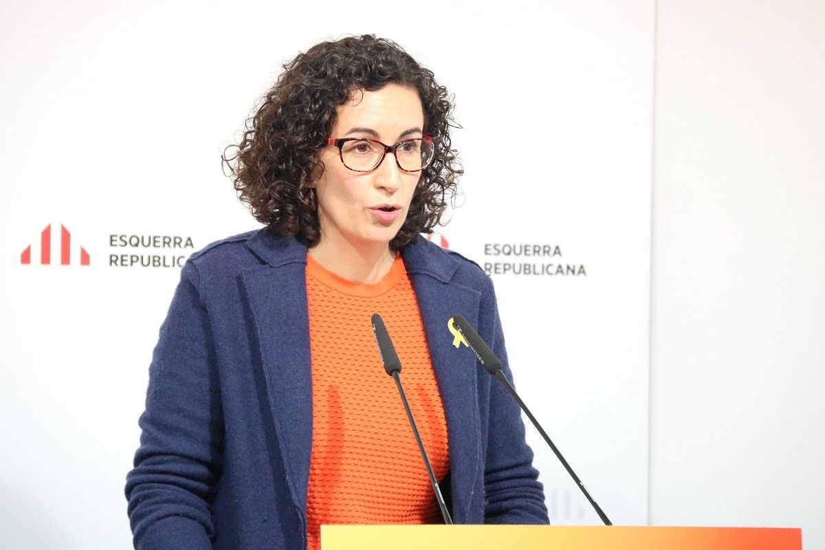 Marta Rovira, en la seva intervenció al consell nacional d'ERC