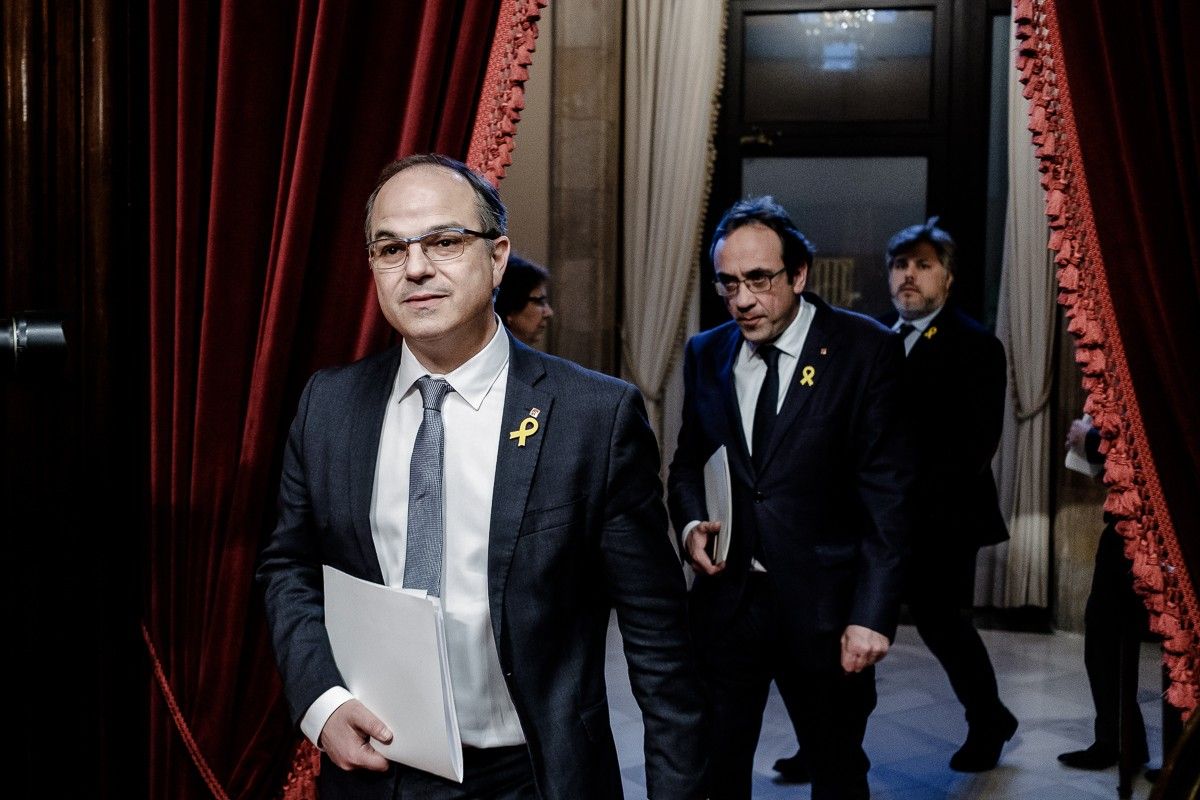 Jordi Turull i Josep Rull, al Parlament