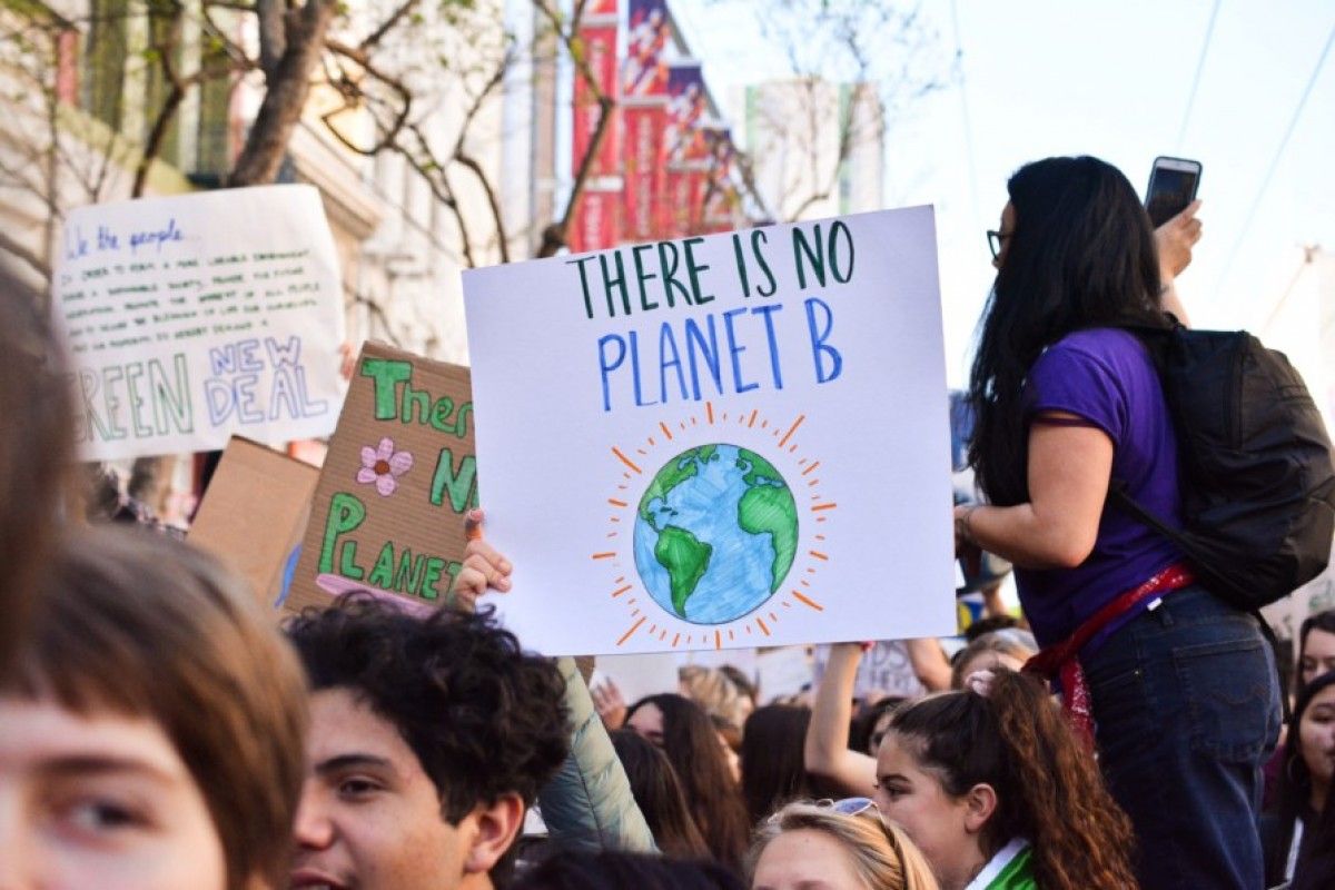 Manifestació contra el canvi climàtic