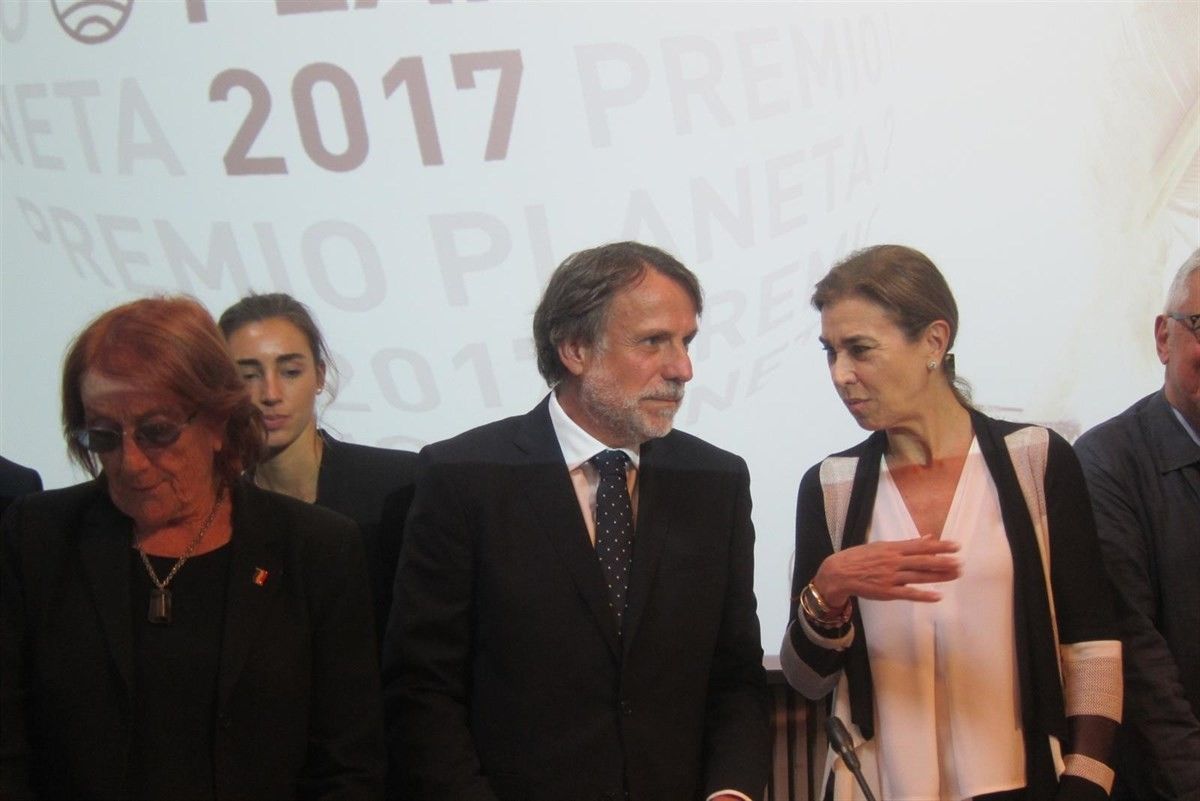 Josep Creuheras en una gala del Premi Planeta.