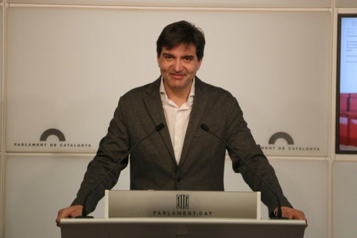 Sergi Sabrià, en roda de premsa, aquest dimarts.
