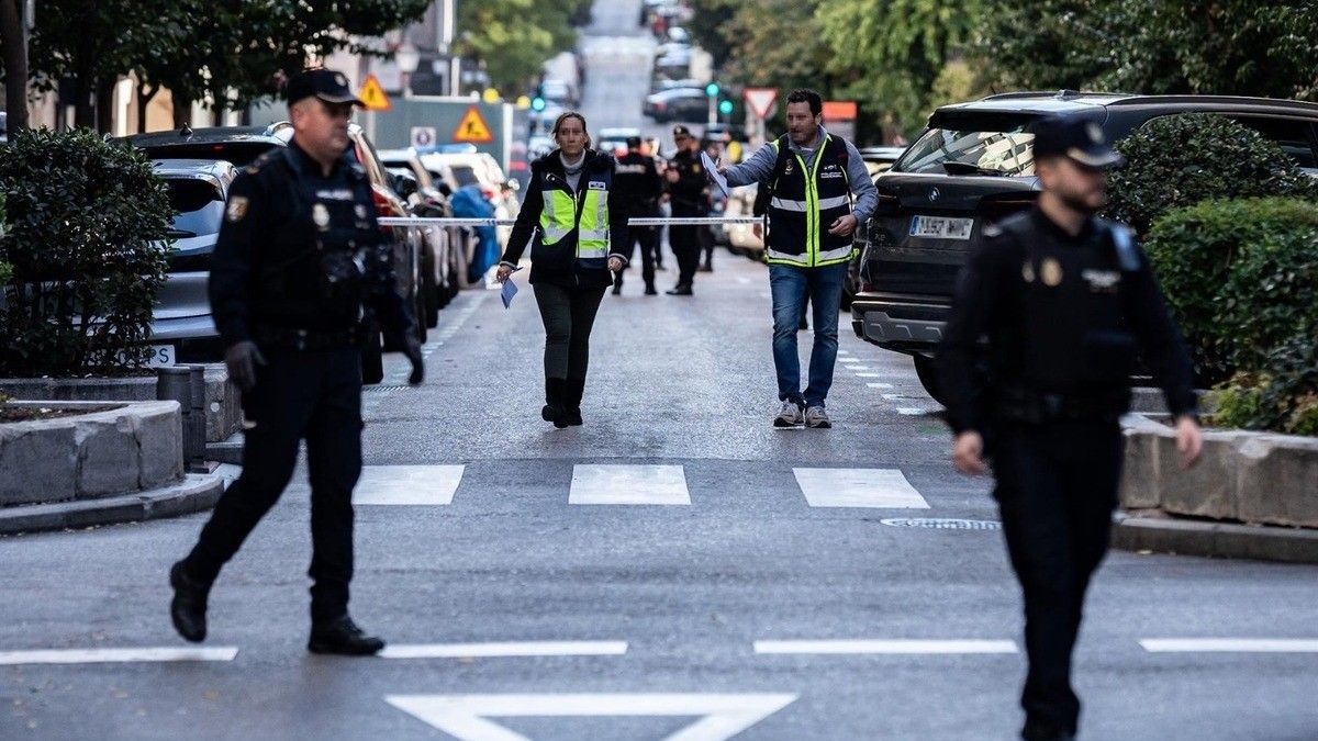 L'operatiu policial desplegat a Madrid després del tiroteig