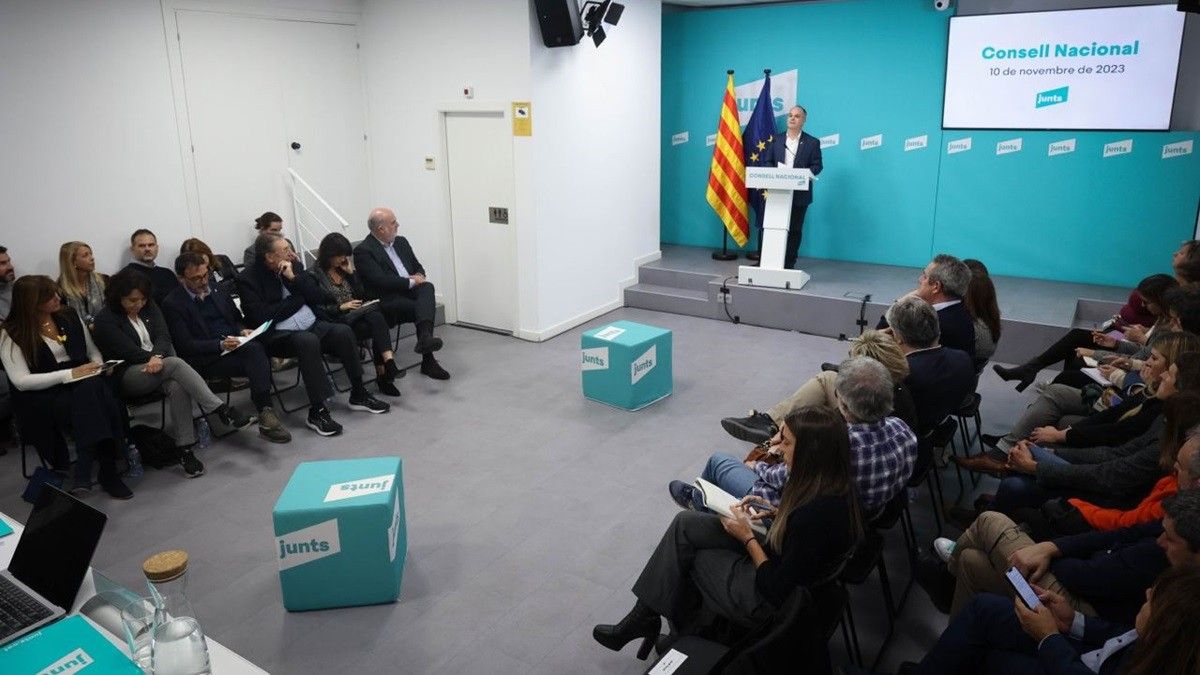 Reunió del consell nacional de Junts.