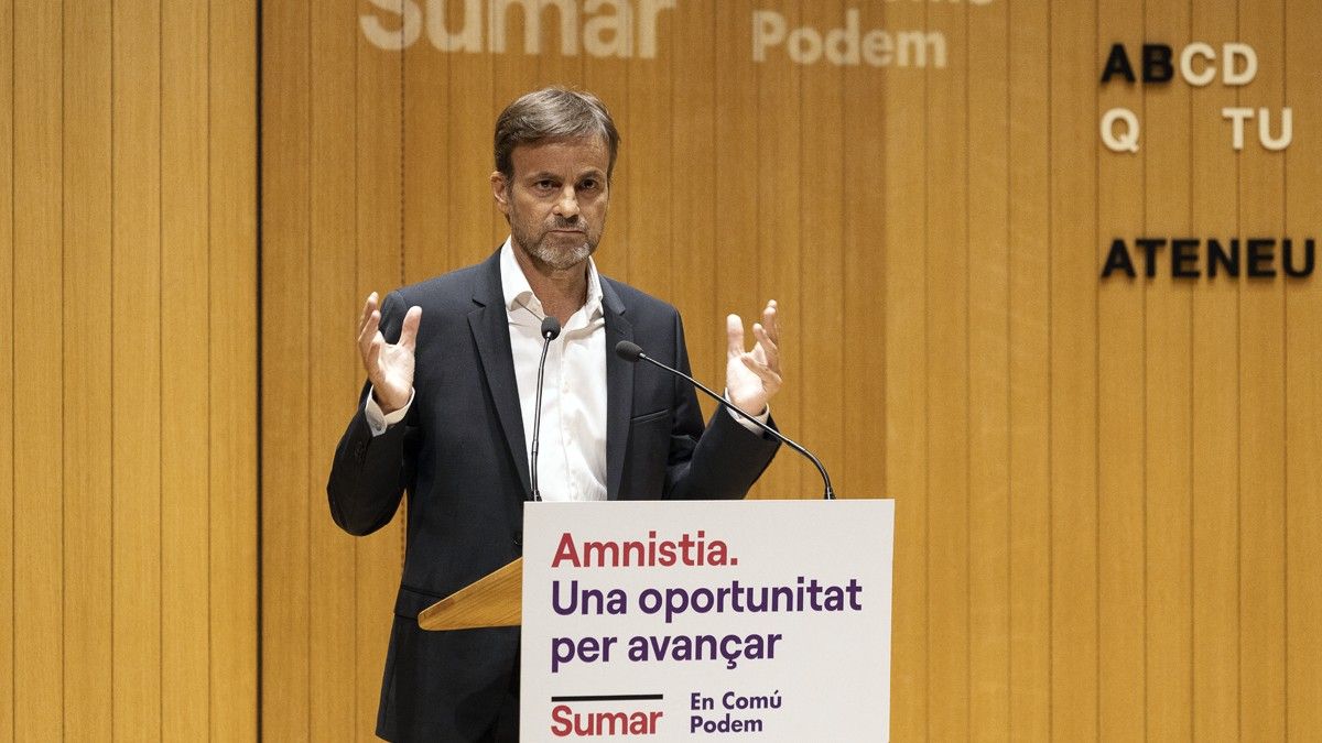 Jaume Asens, en l'acte de Sumar a Barcelona sobre l'amnistia