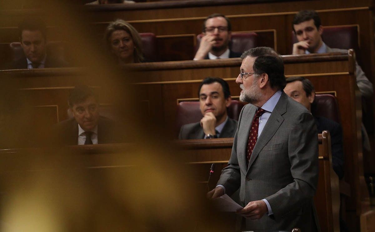 Mariano Rajoy, en una sessió de control al Congrés