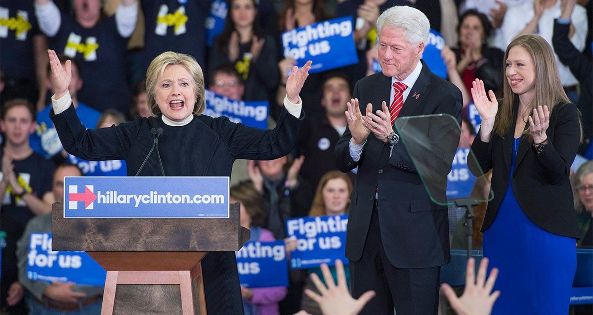 Hillary Clinton, en un acte a Nou Hampshire