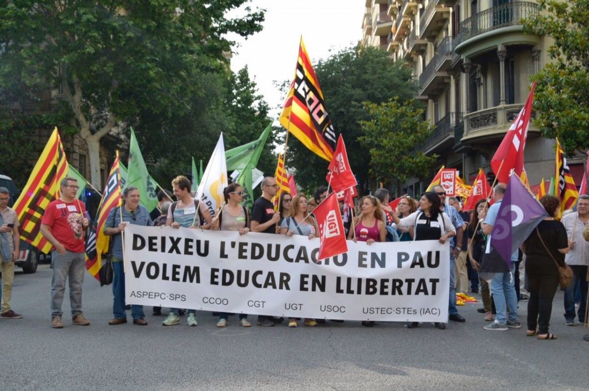 Manifestació en suport de l'escola catalana.