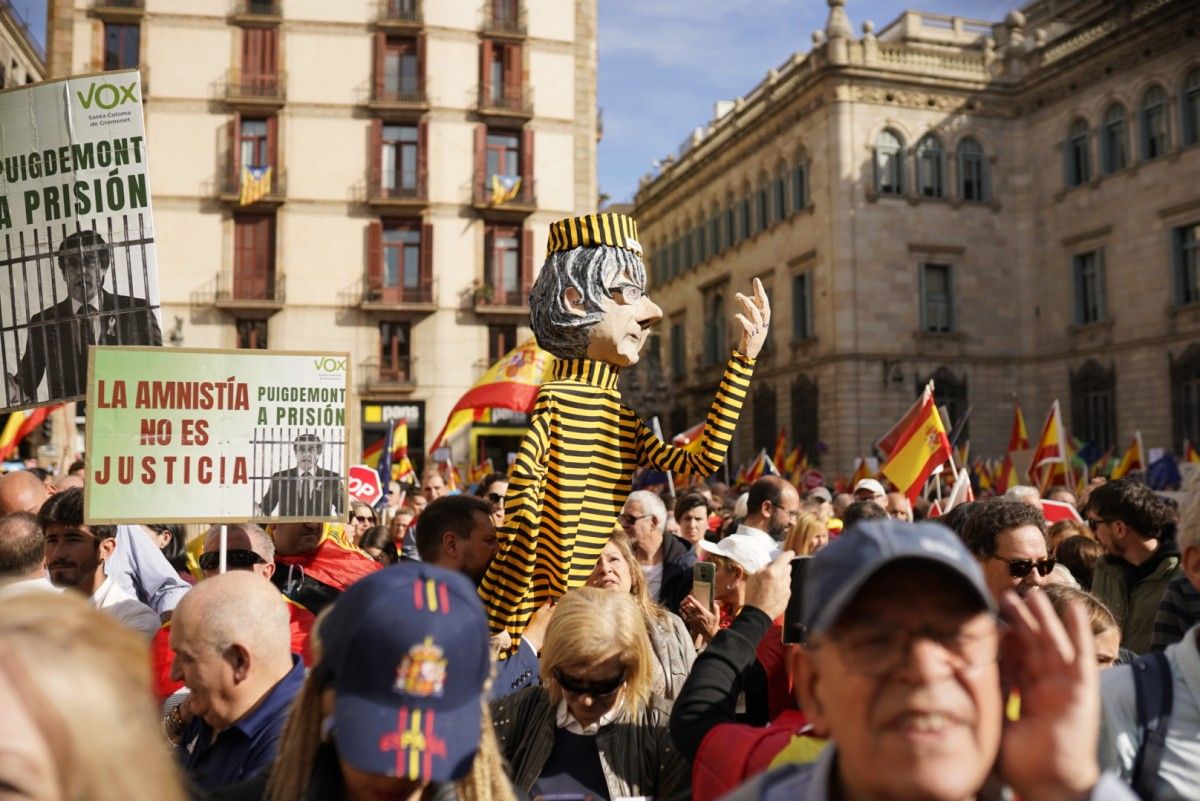 La manifestació a Barcelona