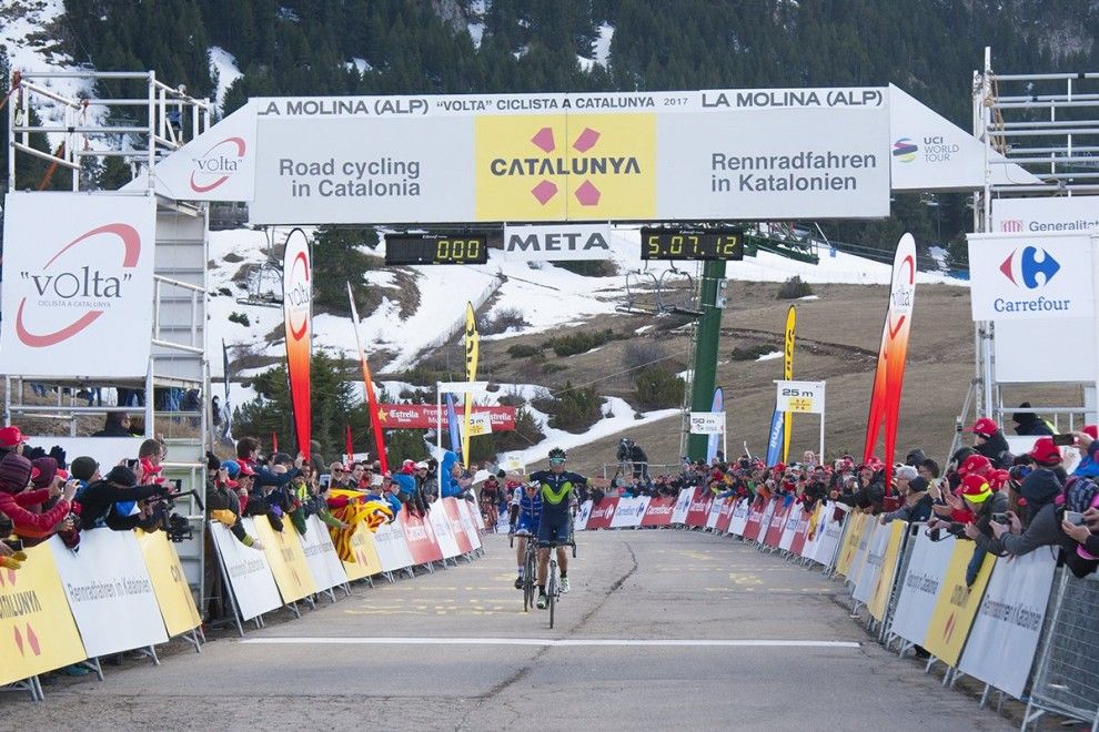Alejandro Valverde, guanyador de la segona etapa de la Volta Catalunya