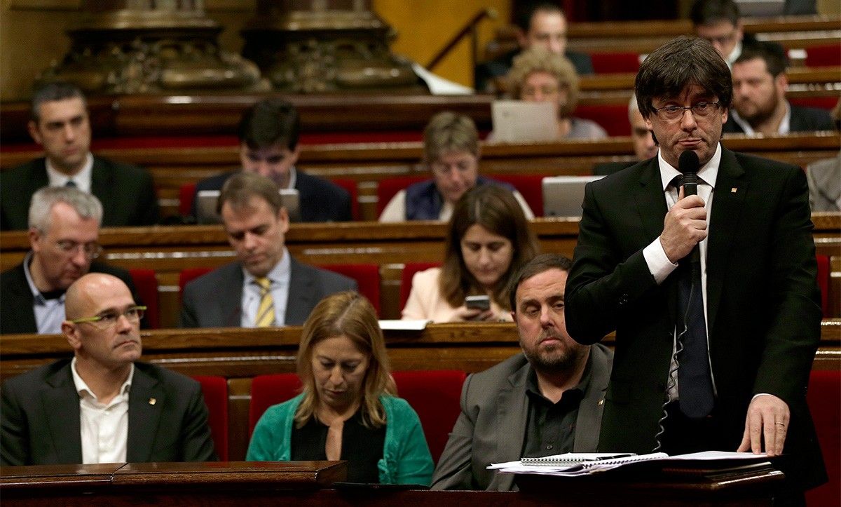 Carles Puigdemont, aquest dimecres Parlament