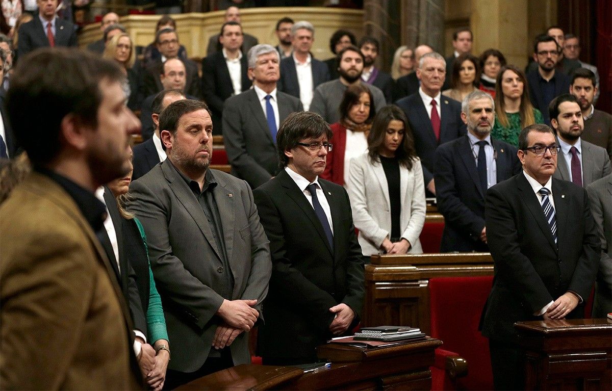 Carles Puigdemont, aquest dimecres al Parlament