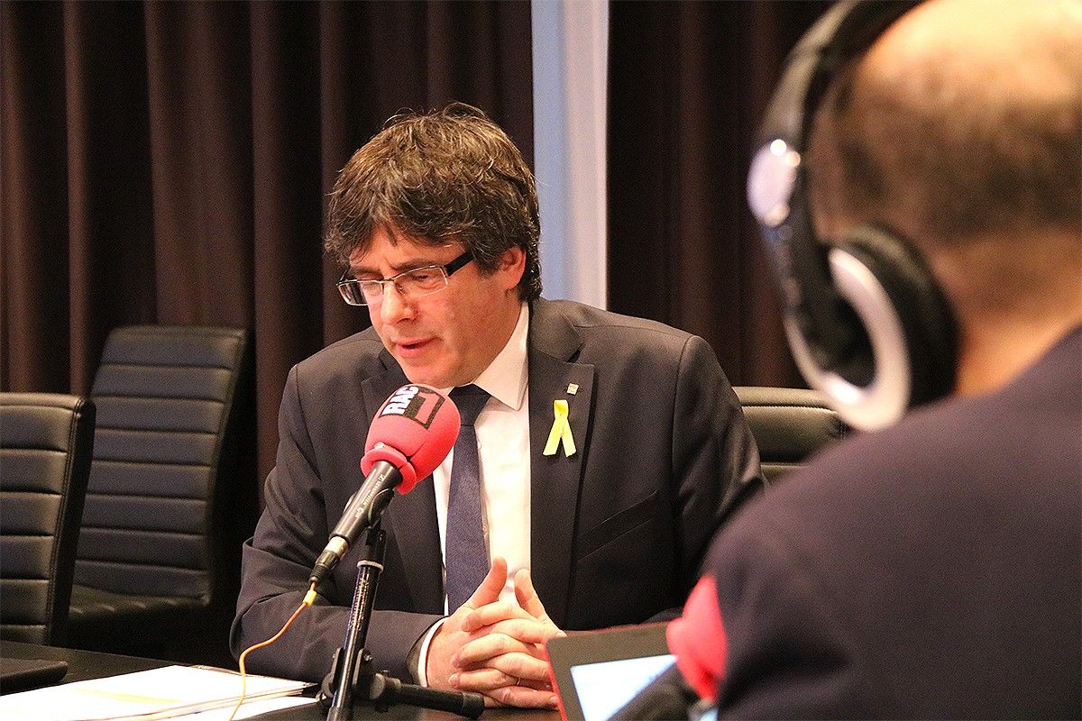 Carles Puigdemont, entrevistat per RAC1