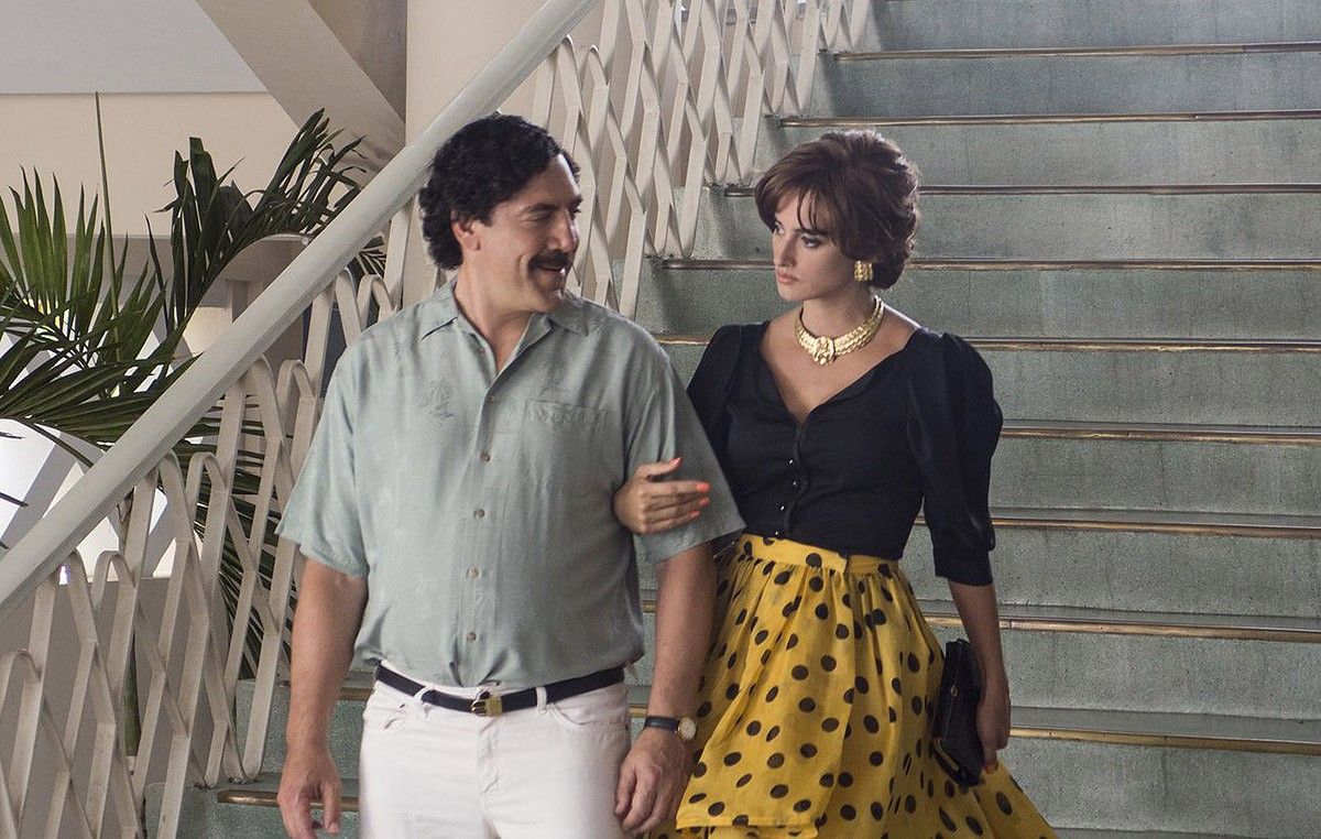 Javier Bardem i Penélope Cruz, en una escena de «Loving Pablo»