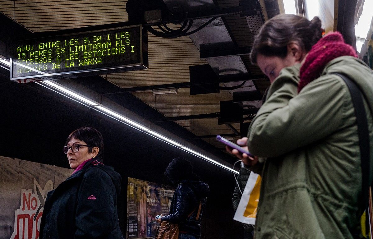 Dilluns i dimecres, vaga al metro de Barcelona