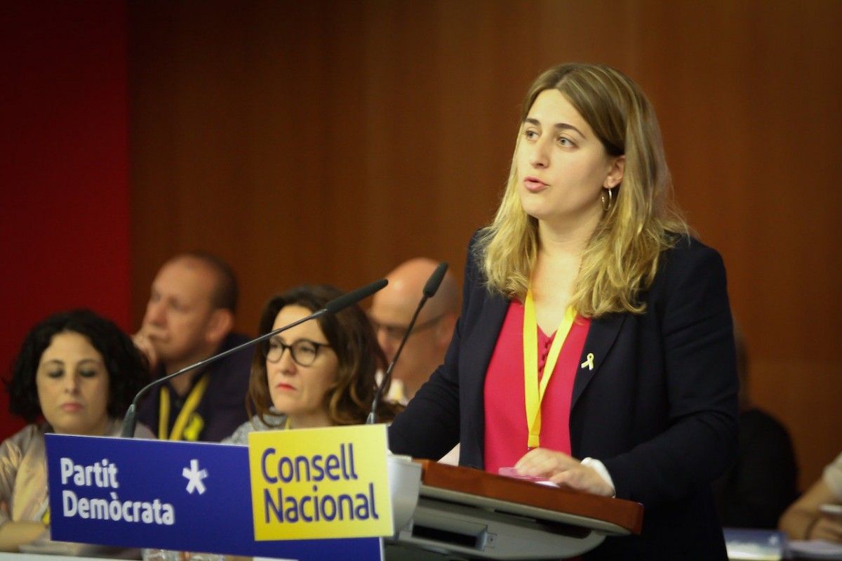 Marta Pascal, coordinadora general del PDECat, durant el consell nacional