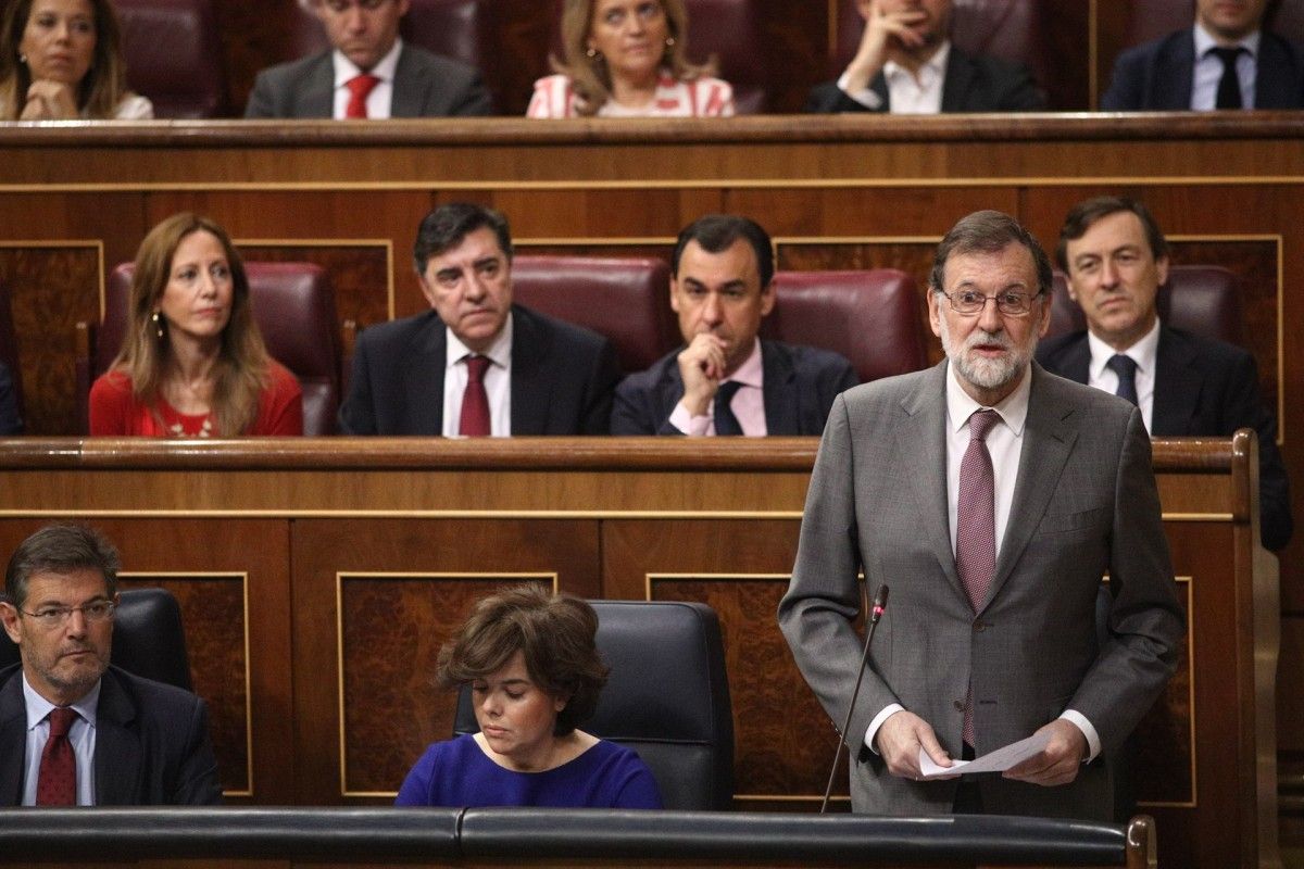 El president del govern espanyol, Mariano Rajoy, al Congrés