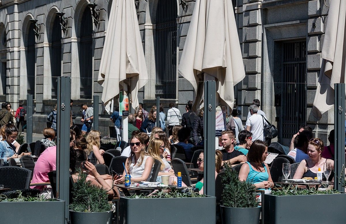 Una terrassa de plaça Catalunya