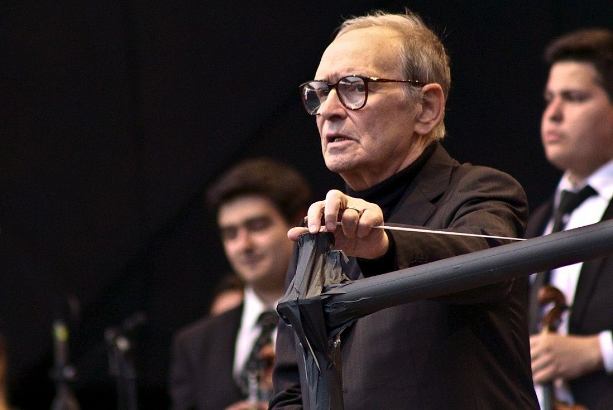 Ennio Morricone, en un concert el 2013
