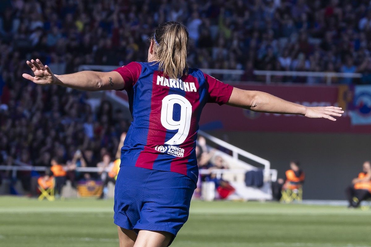 Mariona marca el tercer gol del Clàssic