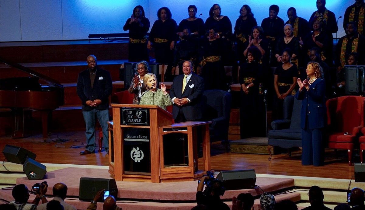 Hillary Clinton fent campanya a Tennessee