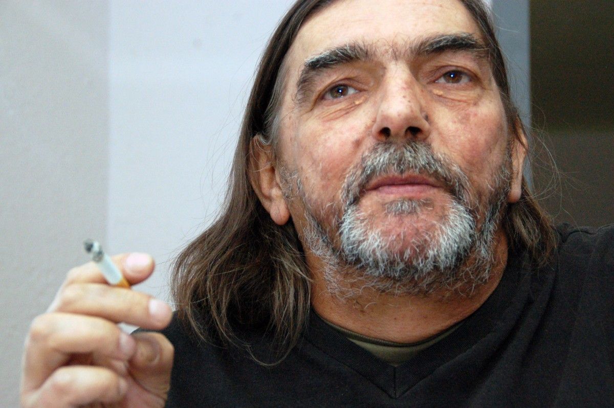 L'escriptor Jordi Cussà, durant l'entrevista amb Nació Berguedà