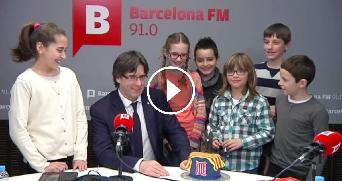 Carles Puigdemont, entrevistat a BTV