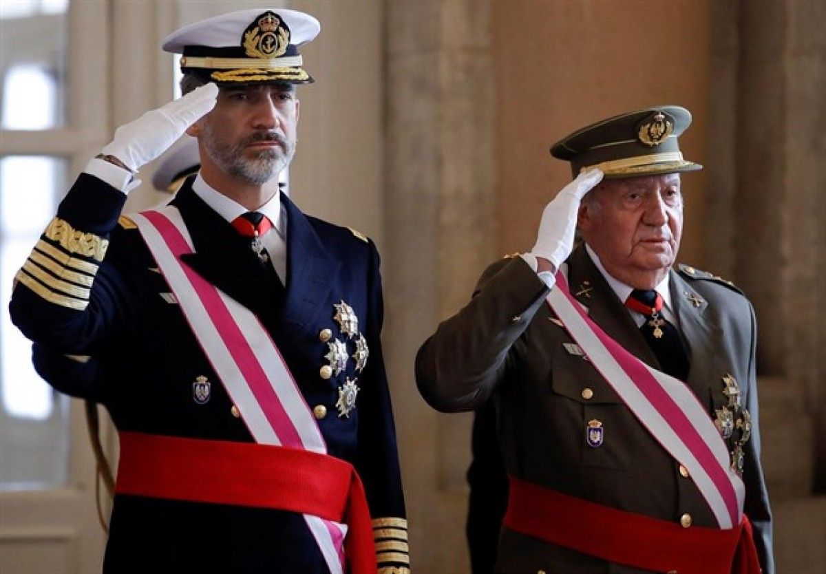 Joan Carles I i Felip VI, en una foto d'arxiu.