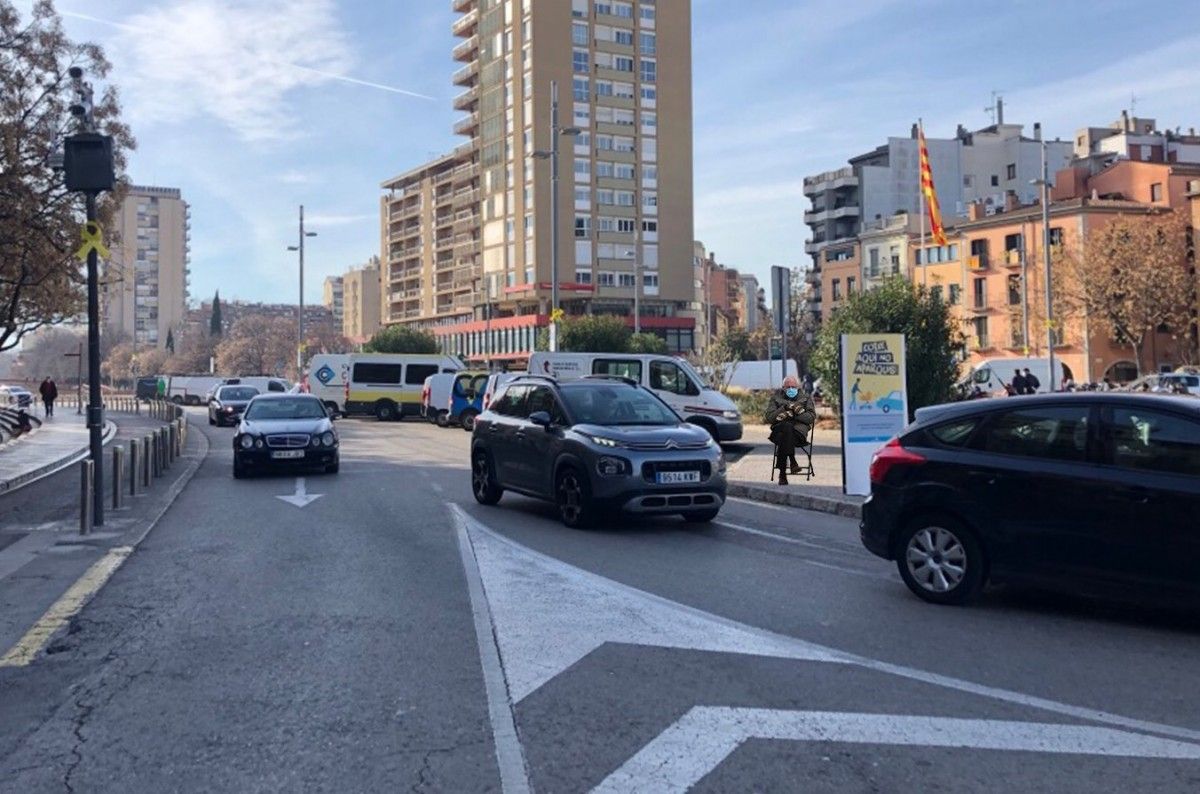 La peatonalització de la plaça Catalunya encara resta pendent.