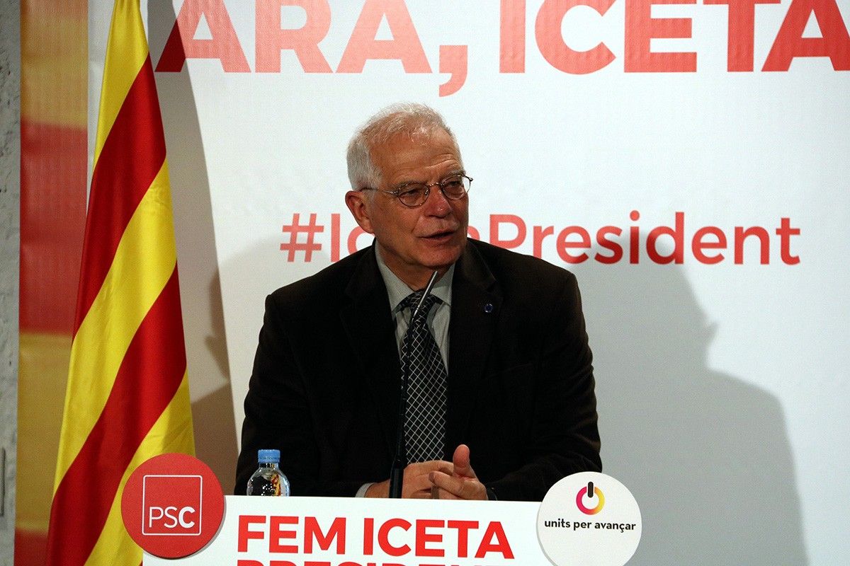 Josep Borrell a un acte del PSC sobre polítiques europees