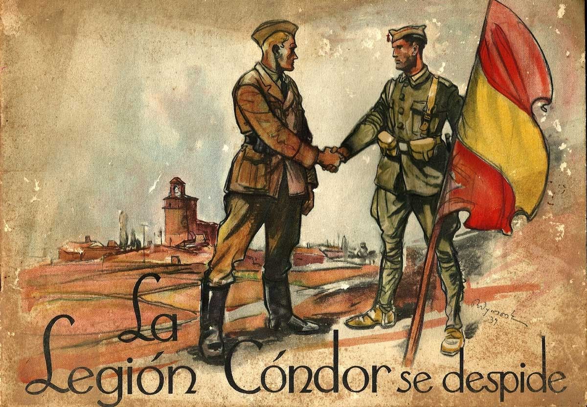 Portada de l'àlbum publicat pel govern de Franco com a homenatge a la Legió Cóndor, el 1939