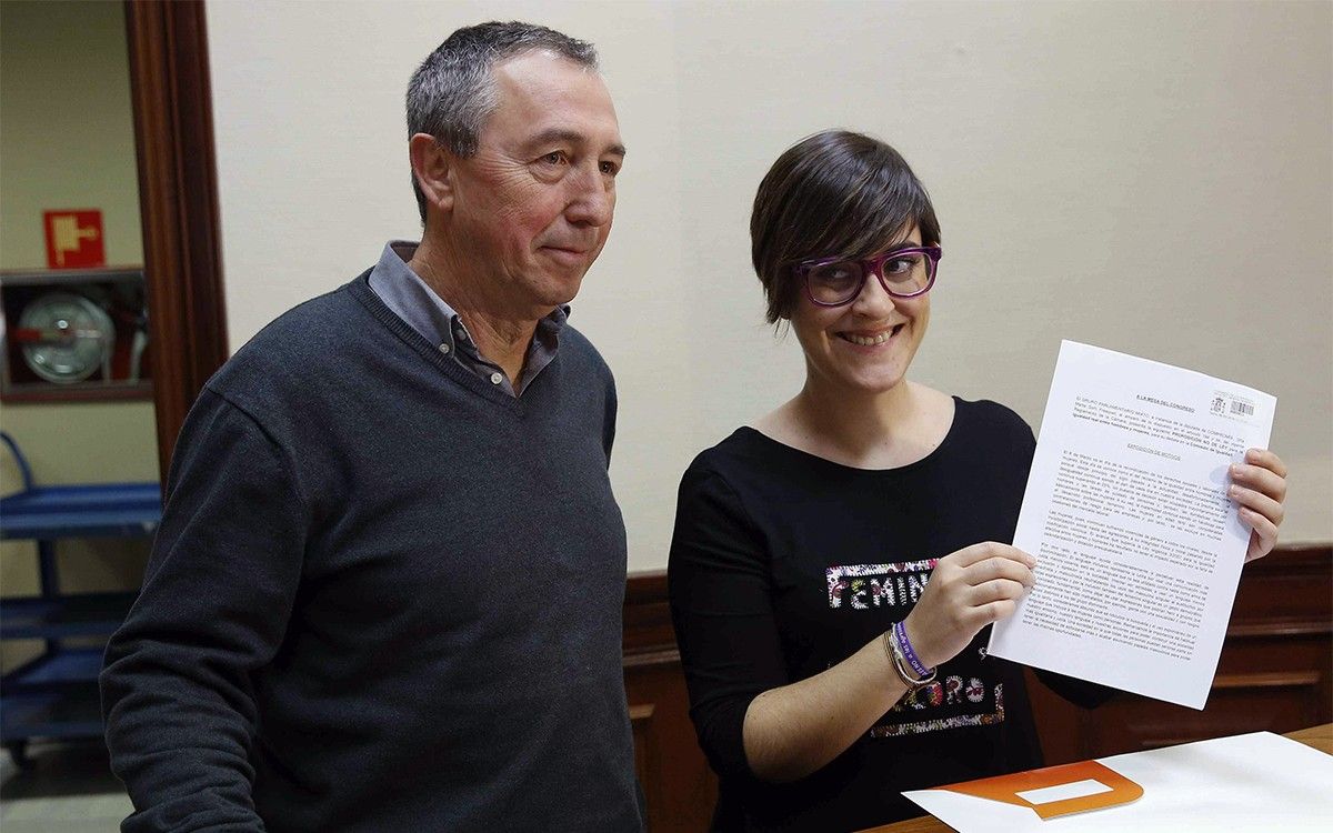 Joan Baldoví i Marta Sorlí, diputats de Compromís al Congrés