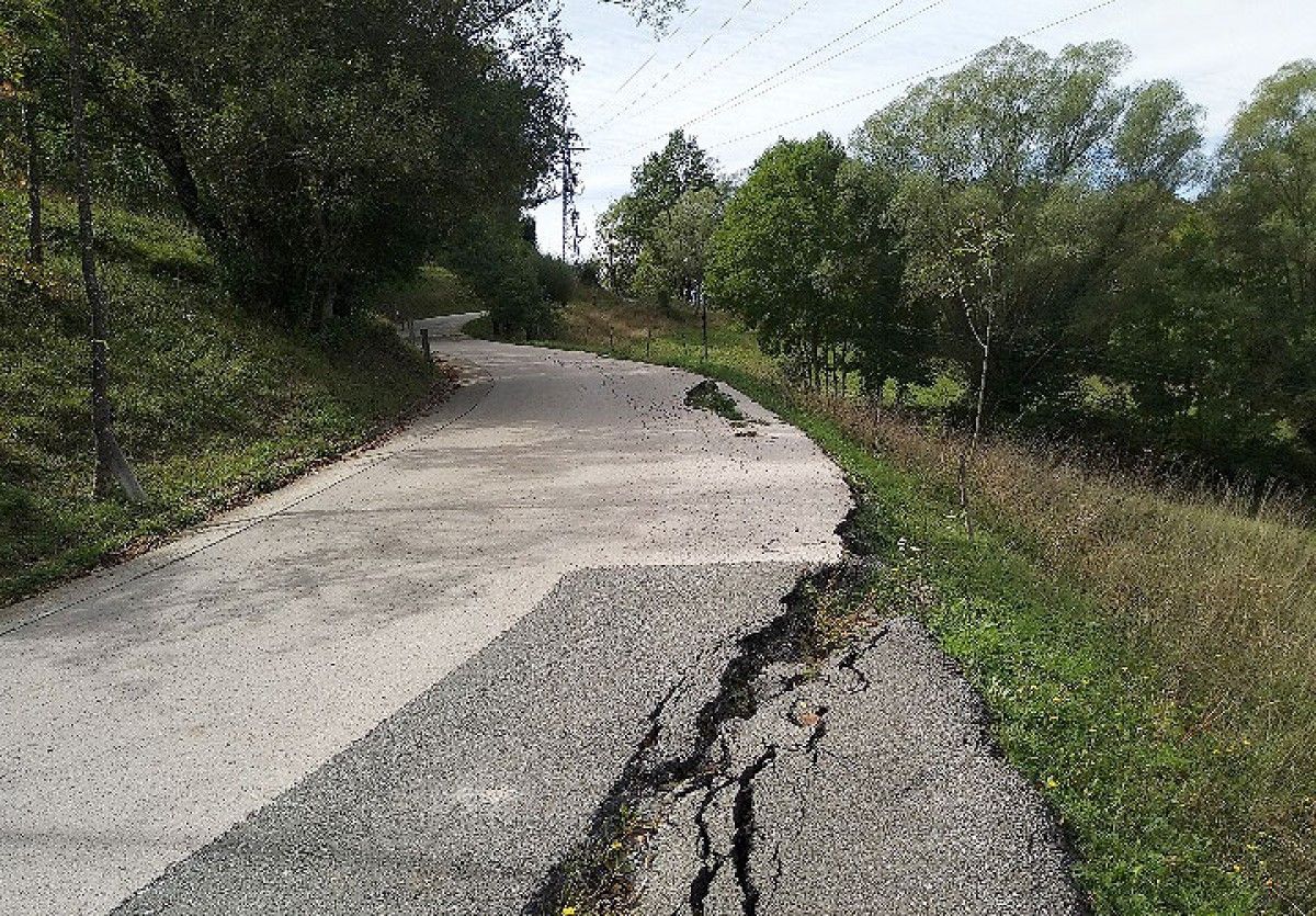 La carretera està en pèssimes condicions