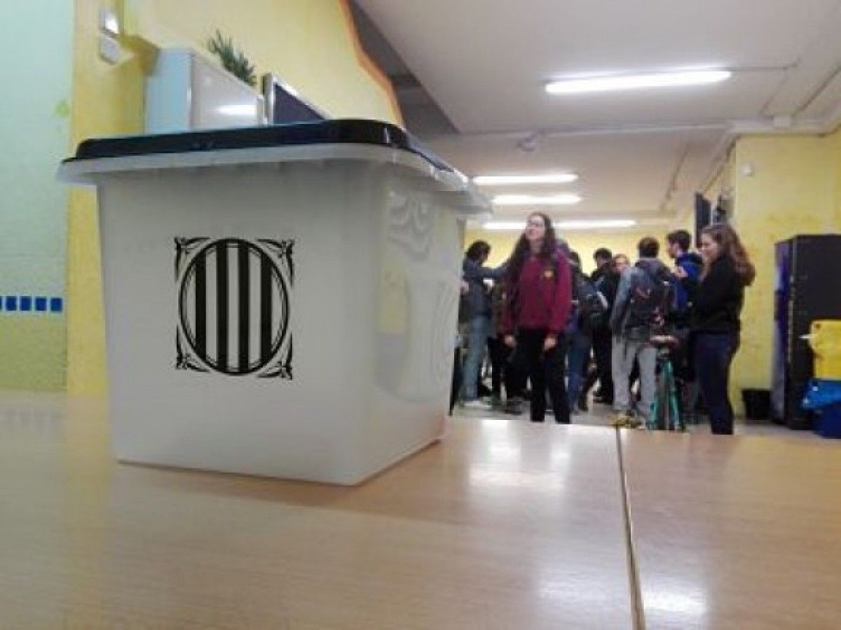 Una de les urnes que van permetre fer el referèndum del 1r d'octubre de 2017.