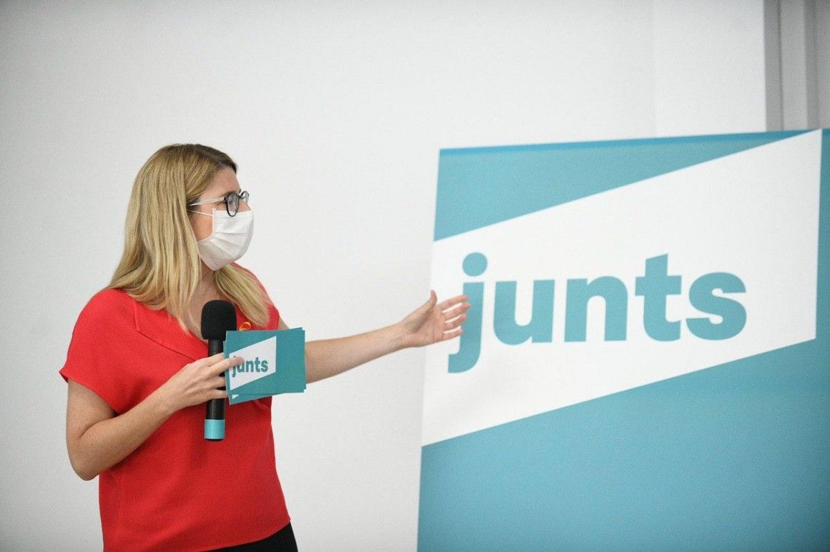 Elsa Artadi, en la presentació del congrés de JxCat.