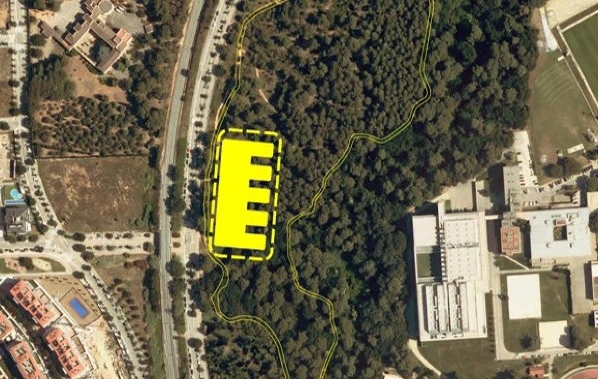 El nou centre educatiu de La Mirada està previst que s'ubiqui en una parcel·la del bosc de Volpelleres