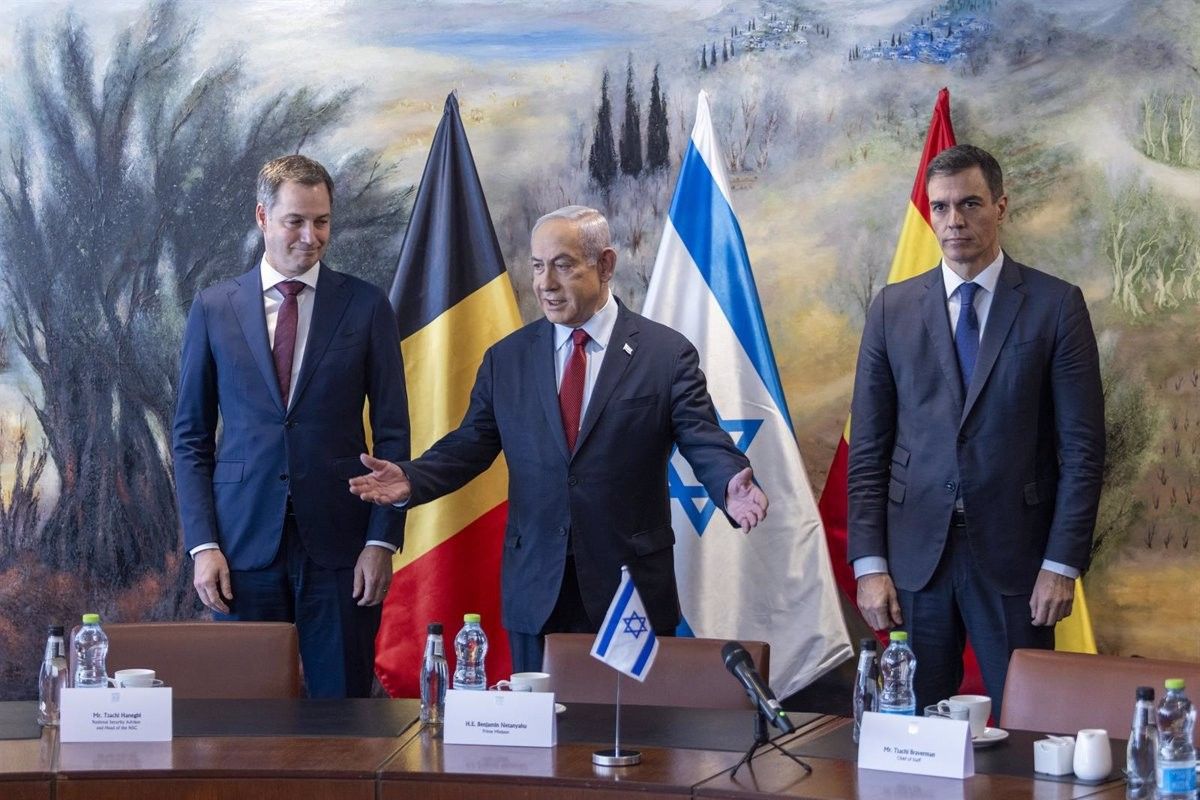 Benjamin Netanyahu i Pedro Sánchez en una trobada recent