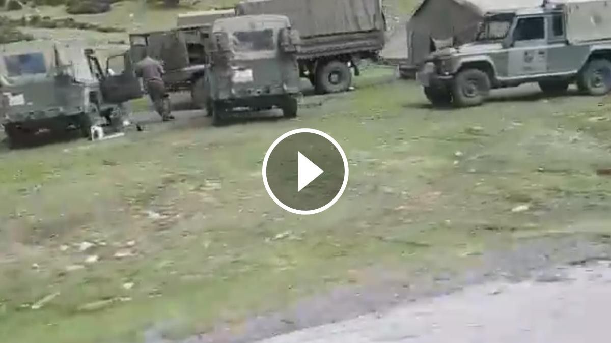 Vídeo del campament de l'exèrcit espanyol a Vallter