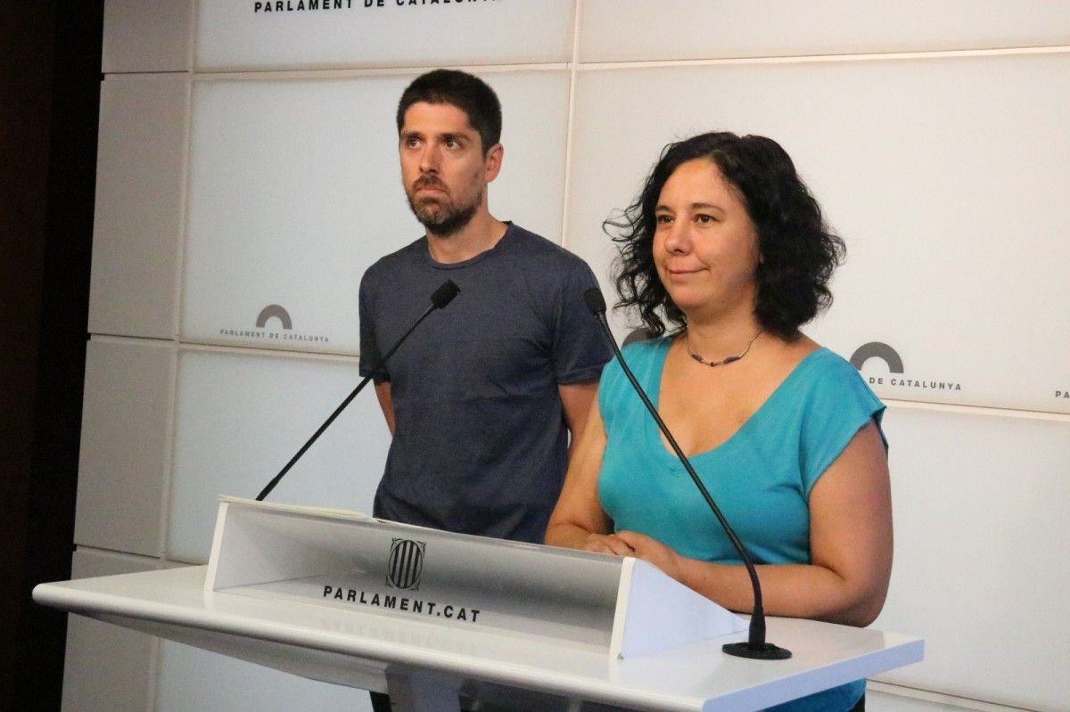 Els diputats de Catalunya en Comú Podem Susana Segovia i David Cid