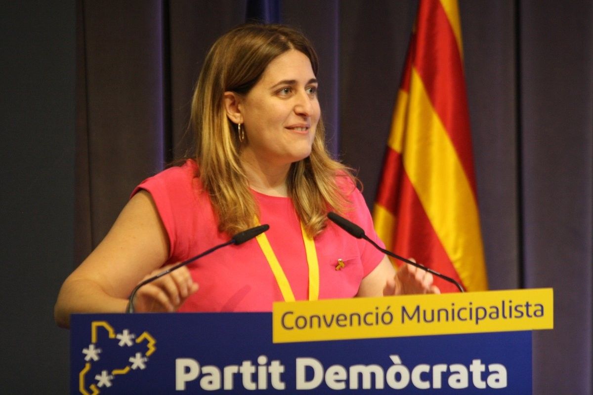 Marta Pascal, coordinadora general del PDECat, en la convenció municipalista del partit