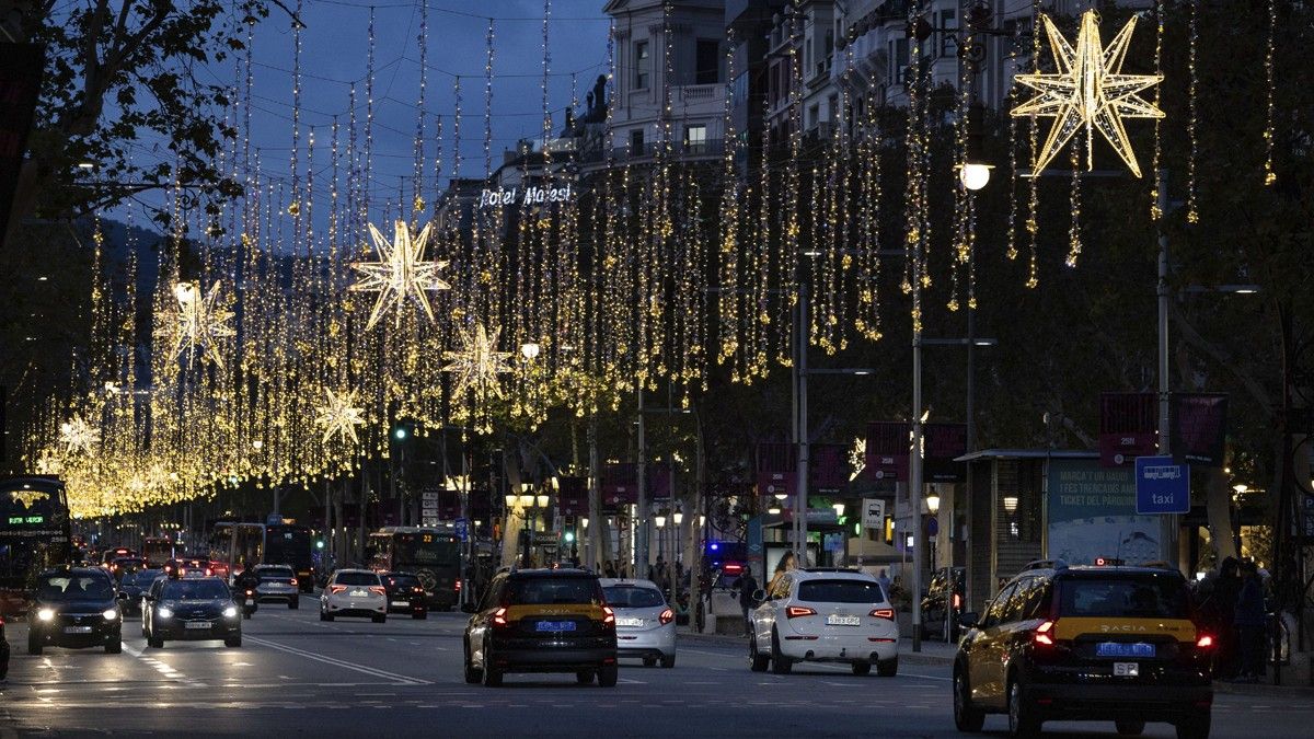 Imatge de llums de Nadal a Barcelona
