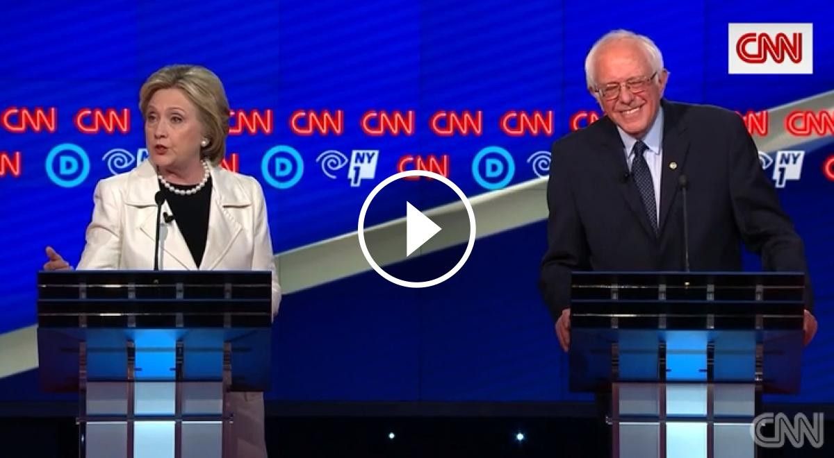 Vídeo del debat Clinton-Sanders