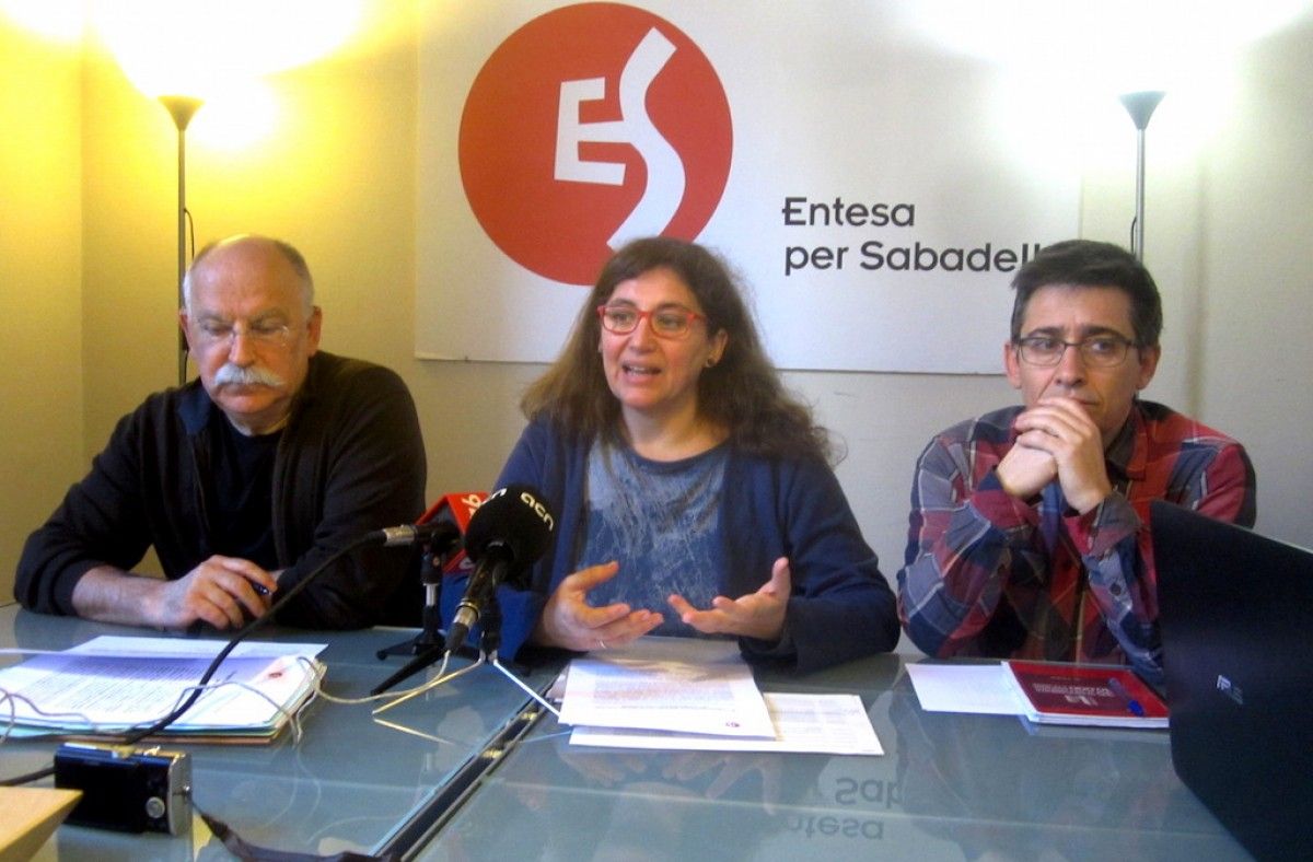 Isidre Soler, Virgínia Domínguez i Lluís Perarnau, avui en roda de premsa