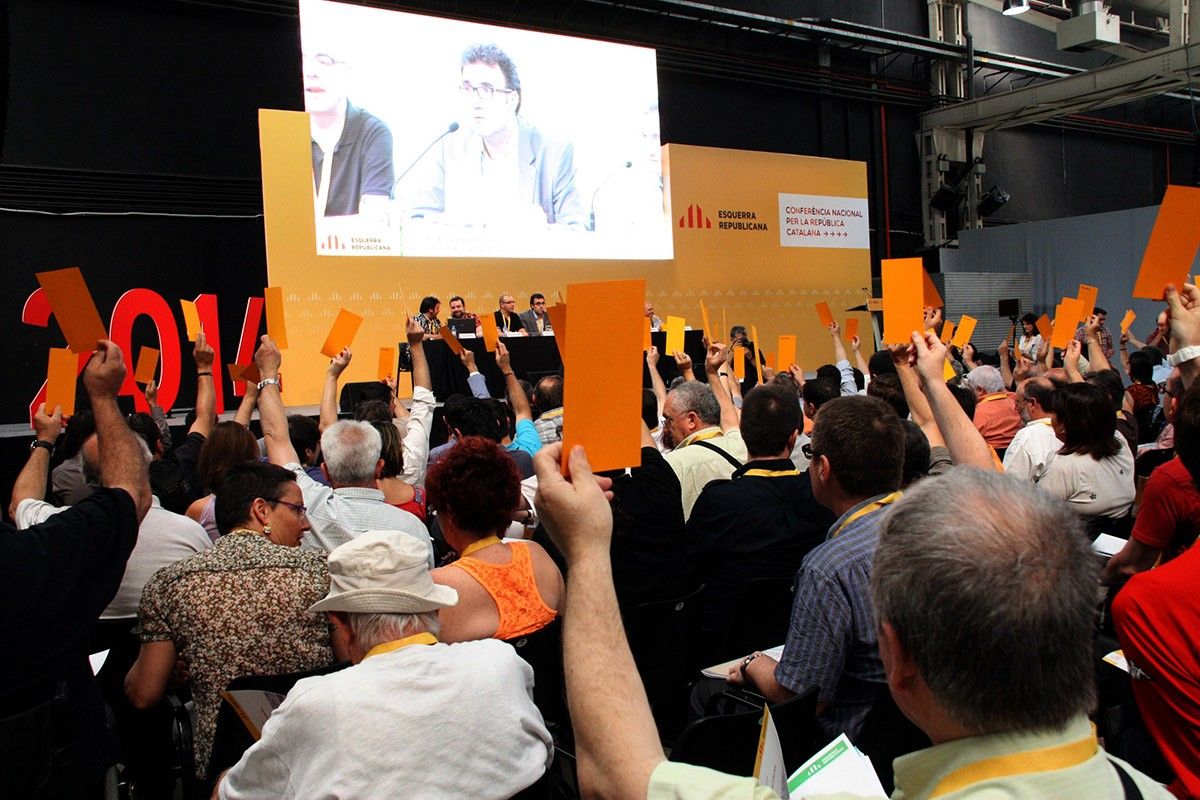 Imatge de l'última conferència nacional d'ERC, celebrada el 2013.
